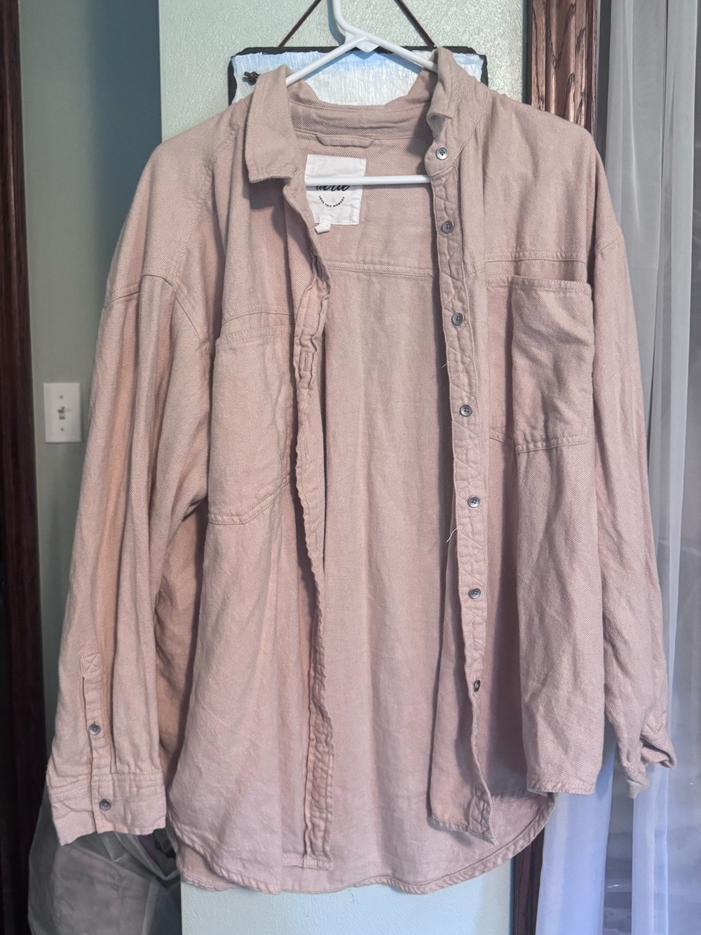 Aerie button up tan